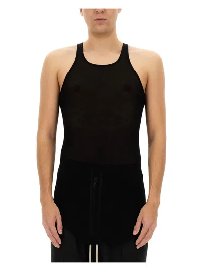 RICK OWENS MEN'S RIBBED TANK TOP