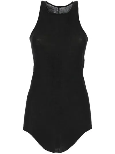 Pre-owned Rick Owens Men's  Basic Rib Tank In Black