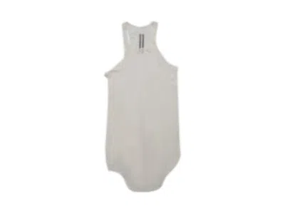 Pre-owned Rick Owens Men's  Basic Rib Tank Top In Milk