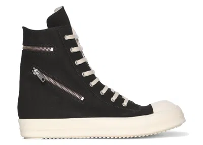 Pre-owned Rick Owens Men's  Concordians Drkshdw Cargo High Sneakers In Black/milk In Multi