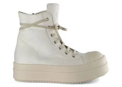 Pre-owned Rick Owens Men's  Concordians Mega Bumper High Sneakers In Milk In White