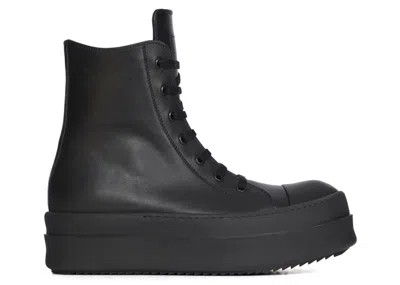 Pre-owned Rick Owens Men's  Concordians Mega Bumper Sneakers In All Black