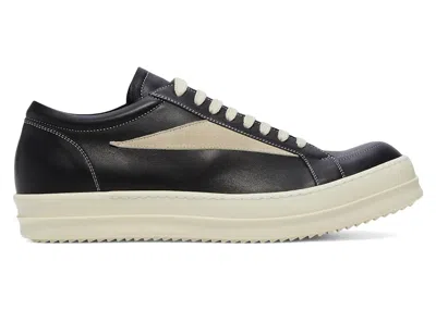 Pre-owned Rick Owens Men's  Concordians Vintage Low Sneakers In Black/milk In Multi