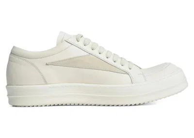 Pre-owned Rick Owens Men's  Concordians Vintage Low Sneakers In Milk In White