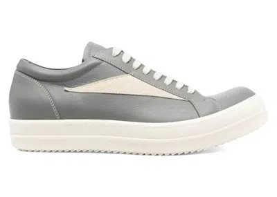Pre-owned Rick Owens Men's  Concordians Vintage Low Sneakers In Washed Indigo/milk