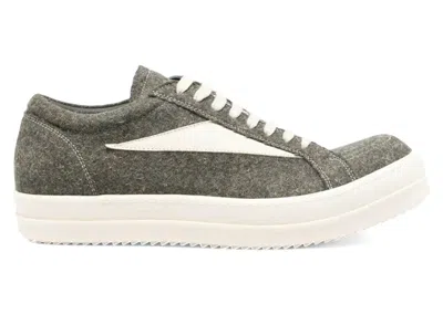 Pre-owned Rick Owens Men's  Concordians Vintage Low Suede Sneakers In Bosco/milk
