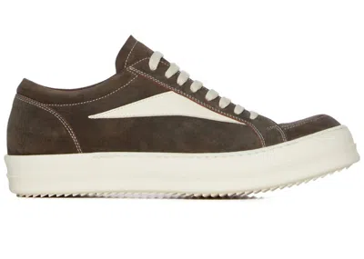 Pre-owned Rick Owens Men's  Concordians Vintage Sneaks Low Sneakers In Indigo/milk