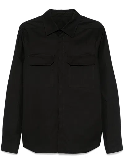 Pre-owned Rick Owens Men's  Cotton Work Shirt In Black