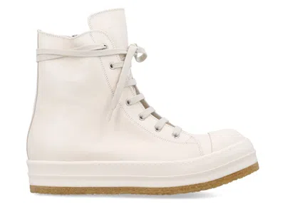 Pre-owned Rick Owens Men's  Creep Sneakers In Milk In White