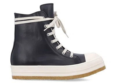 Pre-owned Rick Owens Men's  Creep Sneakersin Black/milk In Multi
