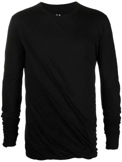 Pre-owned Rick Owens Men's  Double Long Sleeve T-shirt In Black