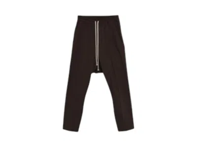 Pre-owned Rick Owens Men's  Drawstring Long Pants In Darkdust In Brown