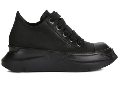 Pre-owned Rick Owens Men's  Drkshdw Abstract Low Sneakers In All Black