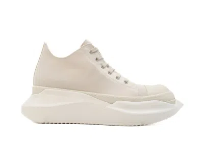 Pre-owned Rick Owens Men's  Drkshdw Abstract Low Sneakers In Natural/milk In White