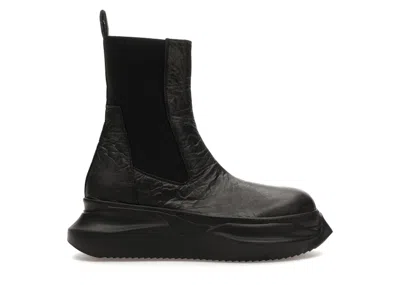 Pre-owned Rick Owens Men's  Drkshdw Beatle Abstract Paper Sneakers In Black