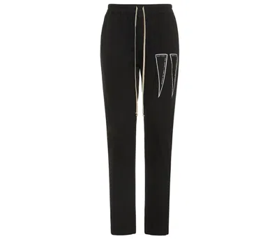 Pre-owned Rick Owens Men's  Drkshdw Berlin Lightweight Lyrics Drawstring Pant In Black