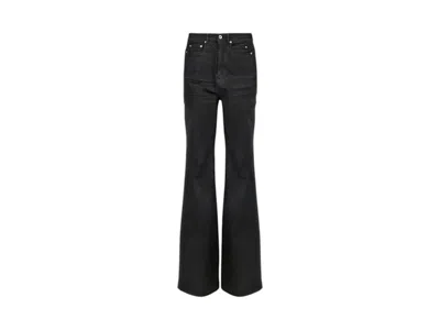 Pre-owned Rick Owens Men's  Drkshdw Bolan Bootcut Jeans In Black