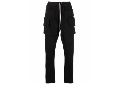 Pre-owned Rick Owens Men's  Drkshdw Creatch Cargo Drawstring Pants In Black