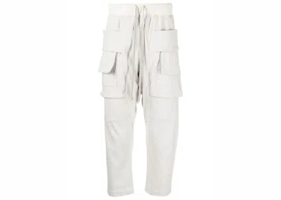 Pre-owned Rick Owens Men's  Drkshdw Creatch Cargo Drawstring Pants In Oyster
