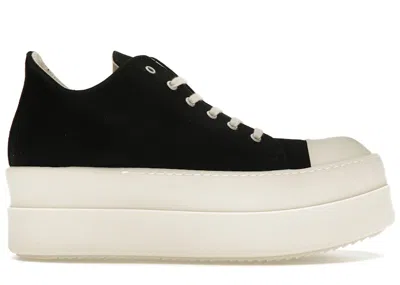 Pre-owned Rick Owens Men's  Drkshdw Double Bumper Low Sneakers In Black/milk In Multi