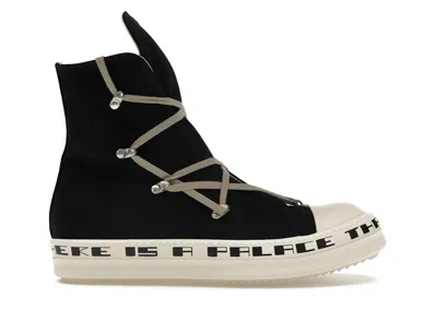 Pre-owned Rick Owens Men's  Drkshdw Hexa High Sneakers In Black/milk