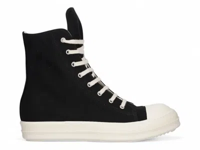 Pre-owned Rick Owens Men's  Drkshdw Hollywood High Top Sneakers In Black/milk