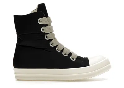 Pre-owned Rick Owens Men's  Drkshdw Jumbo Puffer High Top Sneakers In Black/milk