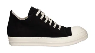 Pre-owned Rick Owens Men's  Drkshdw Lido Low Sneaks Sneakers In Black/milk/fleece