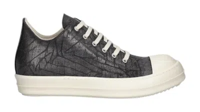 Pre-owned Rick Owens Men's  Drkshdw Lido Low Sneaks Sneakers In Grey/cracked/pearl