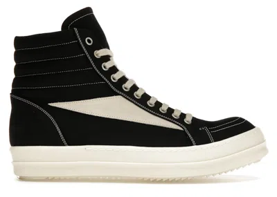 Pre-owned Rick Owens Men's  Drkshdw Lido Vintage High Ss24 Sneakers In Black/milk