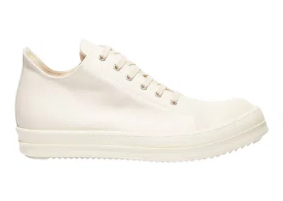 Pre-owned Rick Owens Men's  Drkshdw Low Cotton Nylon Sneakers In Natural/milk