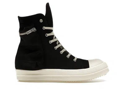 Pre-owned Rick Owens Men's  Drkshdw Luxor Cargo High Sneakers In Black/milk
