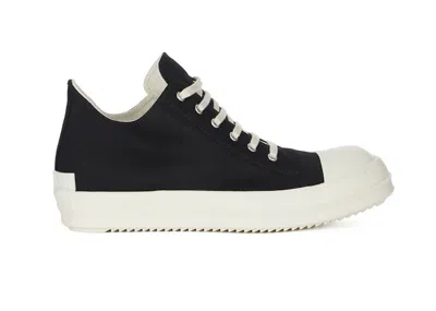 Pre-owned Rick Owens Men's  Drkshdw Porterville Low Sneakers In Black/milk