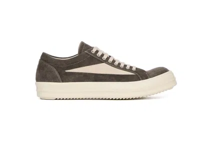Pre-owned Rick Owens Men's  Drkshdw Porterville Vintage Fw24 Sneakers In Dust/milk