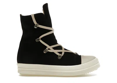 Pre-owned Rick Owens Men's  Drkshdw Strobe Hexa Sneakers In Black/milk