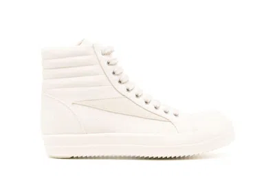 Pre-owned Rick Owens Men's  Drkshdw Vintage High Sneakers In Natural/milk