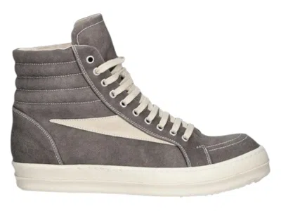 Pre-owned Rick Owens Men's  Drkshdw Vintage High Sneaks Sneakers In Dust/milk