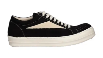 Pre-owned Rick Owens Men's  Drkshdw Vintage Low Sneakers In Black/milk/fleece