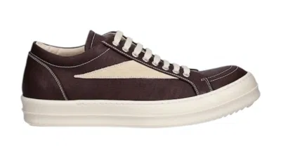 Pre-owned Rick Owens Men's  Drkshdw Vintage Low Sneakers In Brown/pearl