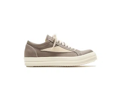 Pre-owned Rick Owens Men's  Drkshdw Vintage Low Sneakers In Dark Dust/milk
