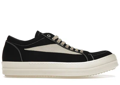 Pre-owned Rick Owens Men's  Drkshdw Vintage Sneaks Sneakers In Black/milk