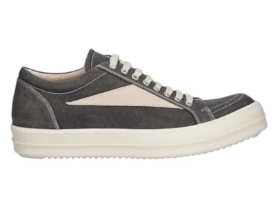 Pre-owned Rick Owens Men's  Drkshdw Vintage Sneaks Sneakers In Grey/beige