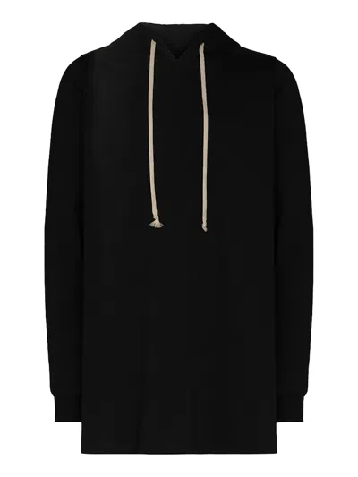 Pre-owned Rick Owens Men's  Fogachine Drawstring Pullover Hoodie In Black