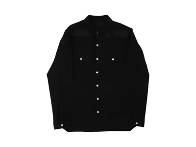 Pre-owned Rick Owens Men's  Giacca Oversized Outershirt In Black