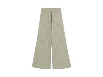 Pre-owned Rick Owens Men's  Heavy Cotton Poplin Cargobelas In Celadon