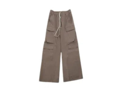 Pre-owned Rick Owens Men's  Heavy Cotton Poplin Cargobelas Pants In Dust