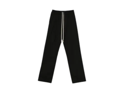 Pre-owned Rick Owens Men's  Heavy Poplin Dietrich Drawstring Pant In Black