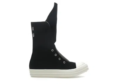 Pre-owned Rick Owens Men's  Hollywood Drkshdw Boot Sneaks Sneakers In Black/milk In Multi