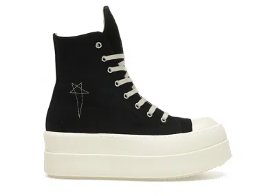 Pre-owned Rick Owens Men's  Hollywood Drkshdw Double Bumper High Sneakers In Black/pearl/milk In Multi