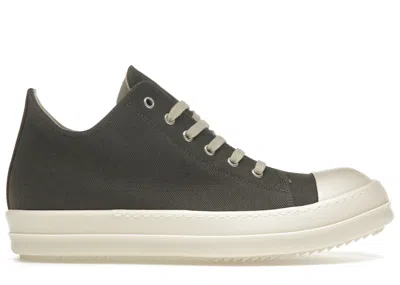 Pre-owned Rick Owens Men's  Hollywood Drkshdw Low Sneakers In Dark Dust/milk